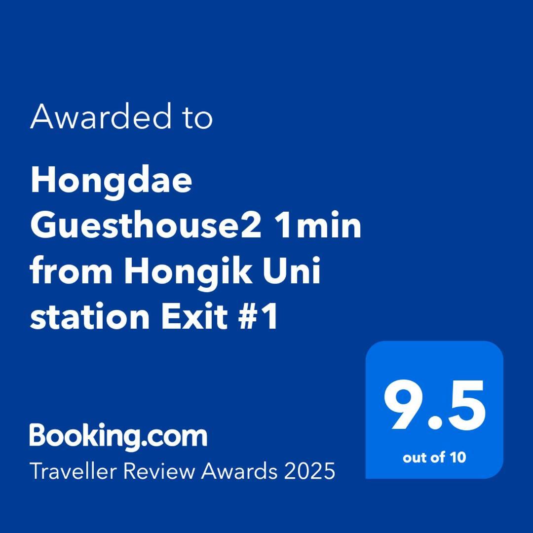 Hongdae Guesthouse2 1Min From Hongik Uni Station Exit #1 Szöul Kültér fotó